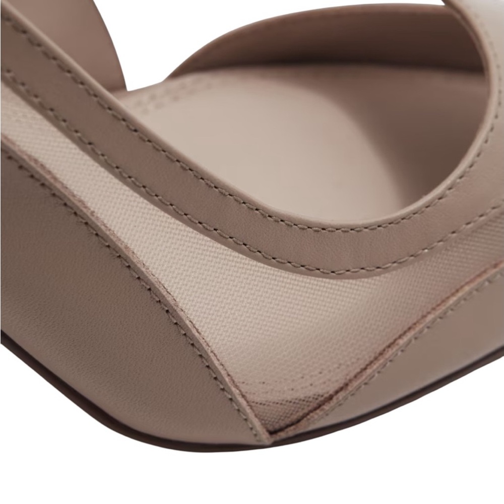 NEW Reiss Ellie Mesh Slingback Heels Latte Tan | Pointed Toe Court Pump | EU 39 - Picture 3 of 11